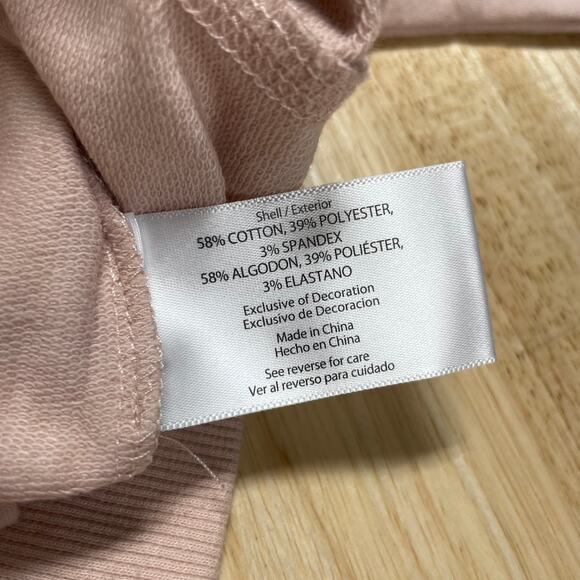 Wildfox NWT But First Cocktails Sweatshirt Side Slits Drop Shoulder Size XS Pink - Picture 10 of 11